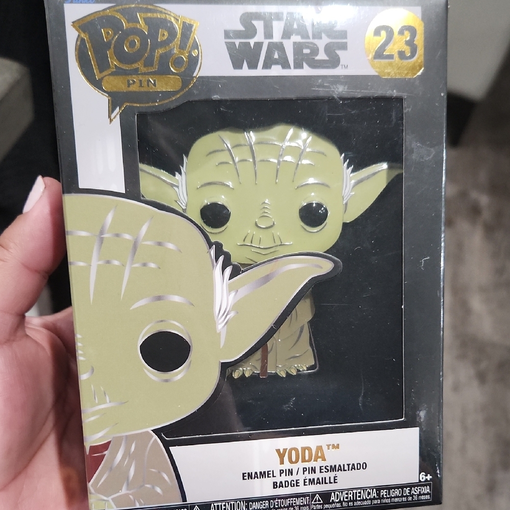 Star Wars Funko Pop Yoda Pin!